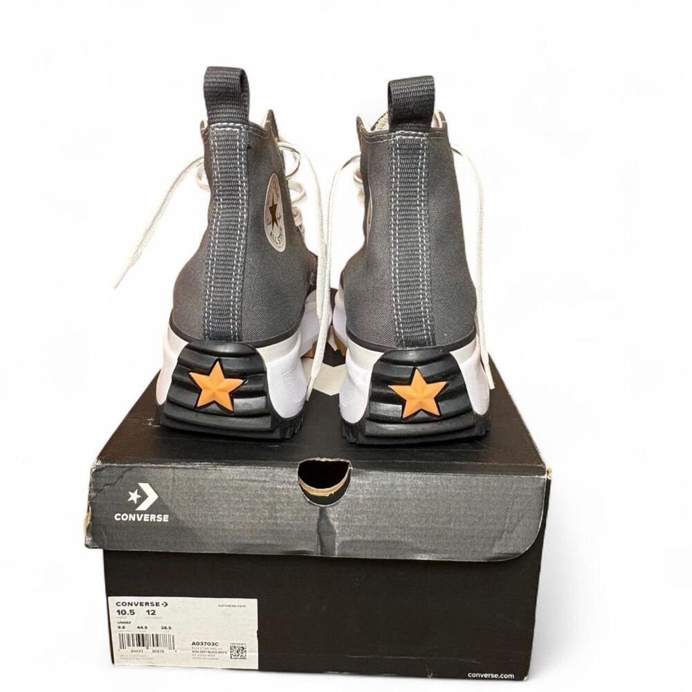 NIB Converse Run Star Hike Hi Iron Gray Platform Sz 10.5M/12W Chunky Gum Sole - Picture 3 of 13